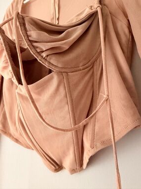 Fashion Nova Mesh Corset Top